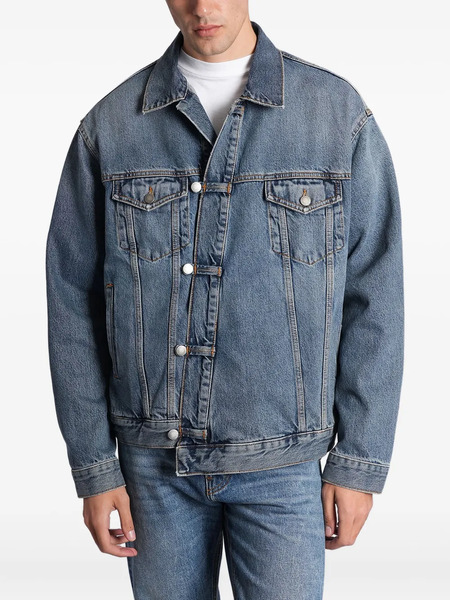  Haikure Buttoned Jacket - Blue 