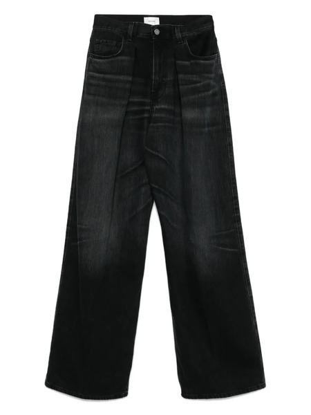  Haikure Candy Pleated Jeans - L0854 Black Tencel 