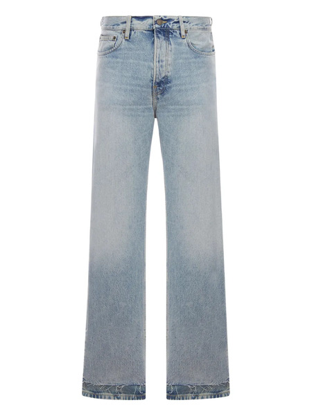  Haikure Distressed-hem Five-pocket Jeans - L0891 Authentic Wash 