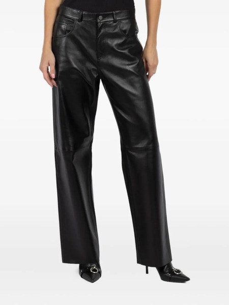  Haikure Leather Trousers - Black 