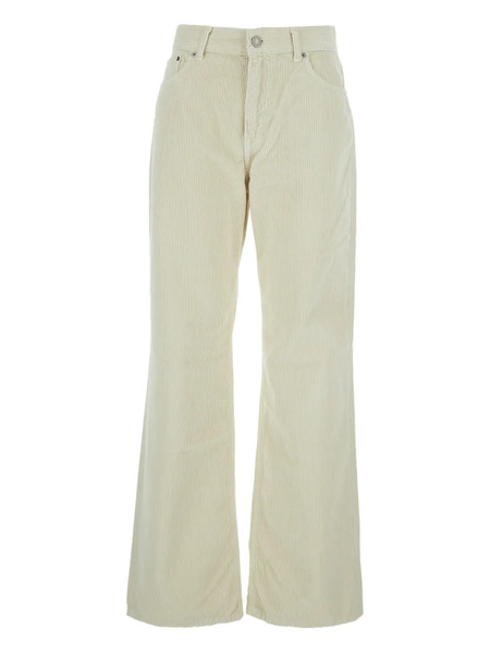  Haikure Logo Patch Corduroy Trousers - Neutrals 