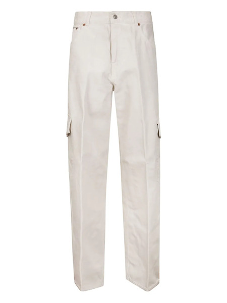  Haikure Pressed-crease Trousers - White 