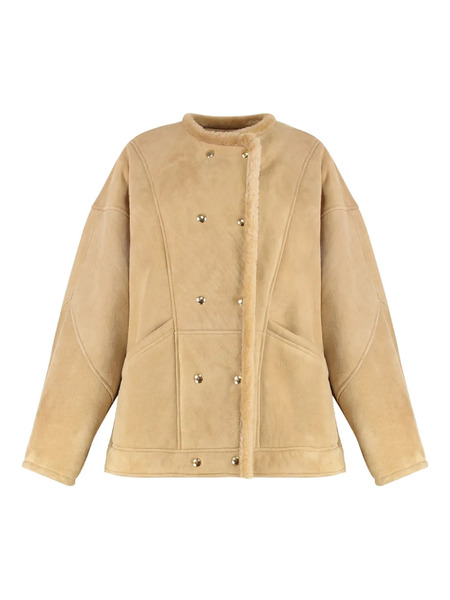  Halfboy Button Sheepskin Jacket - Neutrals 