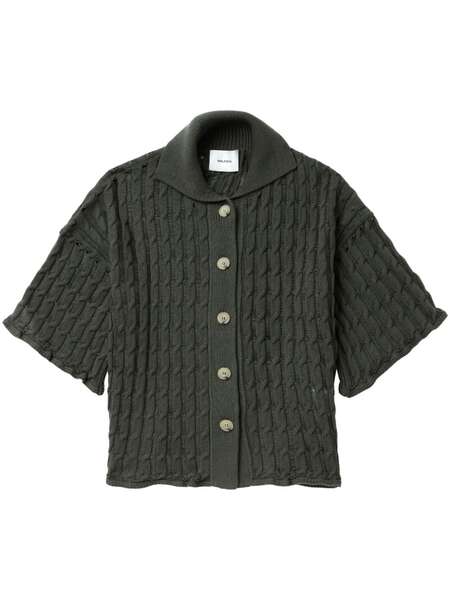  Halfboy Cable-knit Cotton Top - Green 