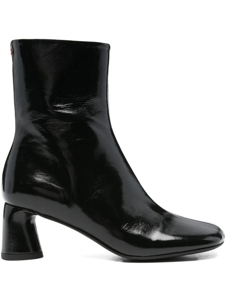  Halmanera 55mm Patent Leather Block-heel Boots - Black 