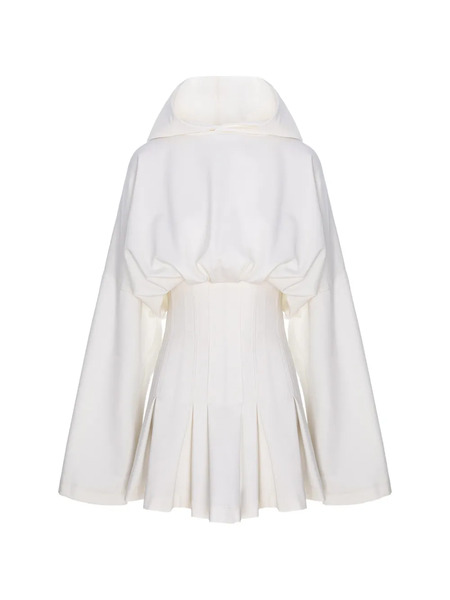  Hamza Cleopatra Hooded Dress - Neutrals 
