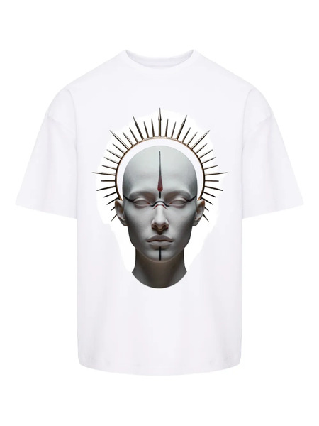  Hamza Monarh Graphic T-shirt - White 