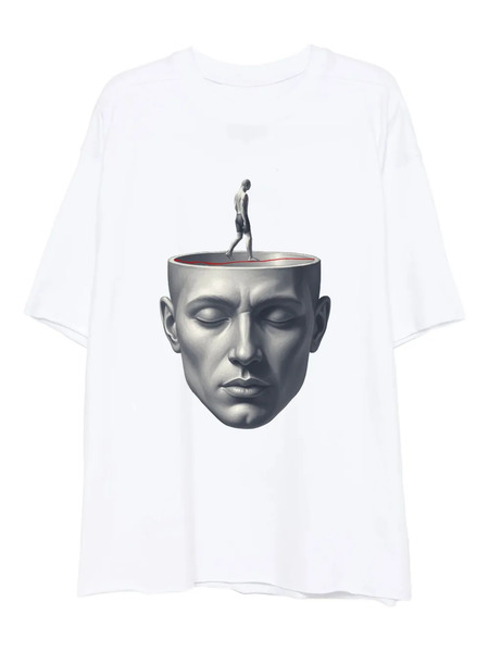  Hamza Serenity Graphic T-shirt - White 