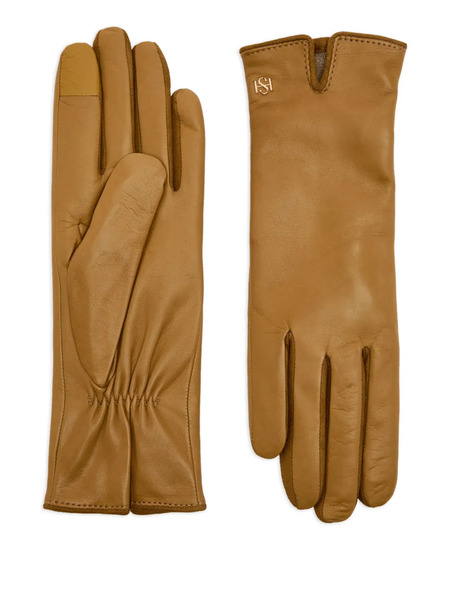  Handsome Stockholm Monogram-detail Gloves - Brown 