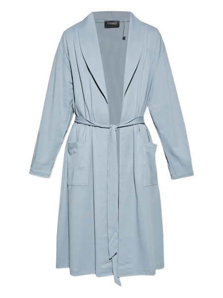  Hanro Belted Pocket Robe - Blue 