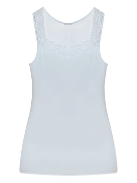  Hanro Delight Lace-trim Tank Top - Blue 