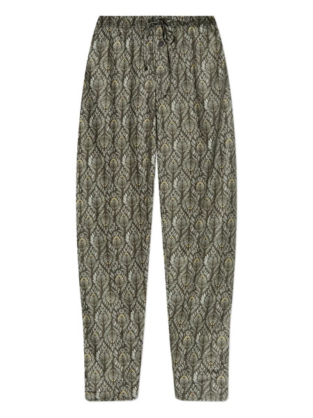  Hanro Drawstring Patterned Trousers - Brown 