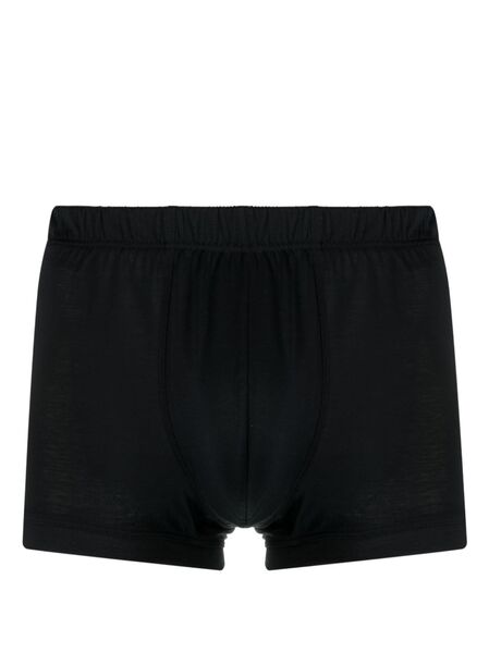  Hanro Elasticated-waistband Cotton Boxers - Black 