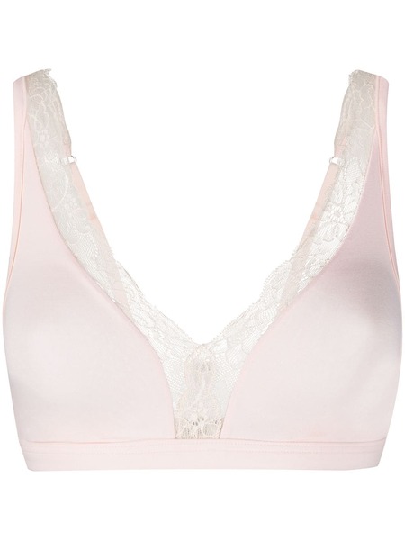  Hanro Lace Trim Soft Cup Bra - Neutrals 