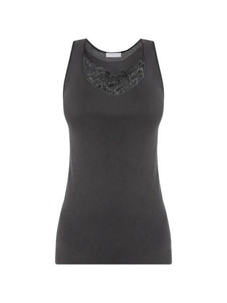  Hanro Lace-trim Tank Top - Grey 