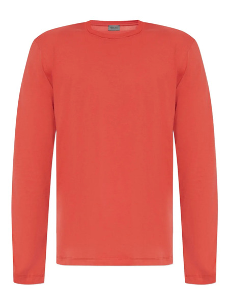  Hanro Long-sleeved Cotton T-shirt - Red 