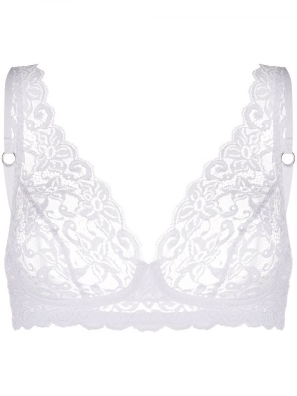  Hanro Luxury Moments Lace Bra - White 