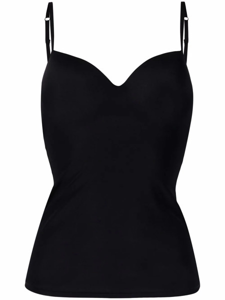  Hanro Sweetheart-neck Underwired Camisole - Black 