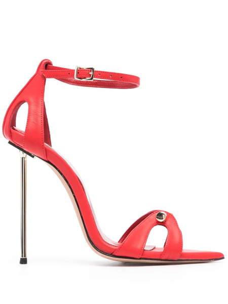  Hardot Blood 100mm Leather Sandals - Red 