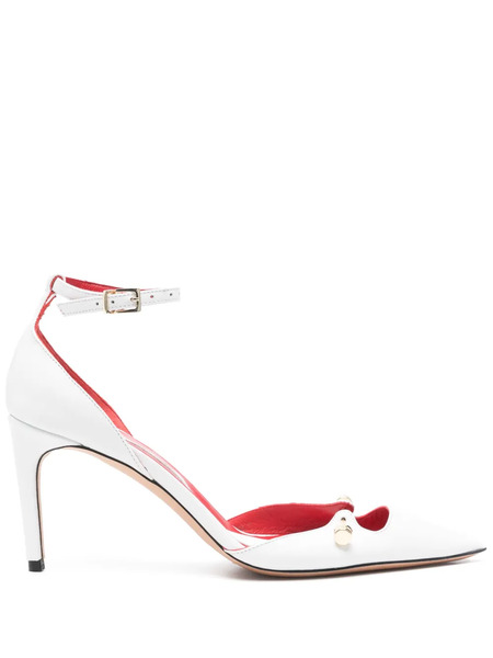  Hardot Leather Pumps - White 