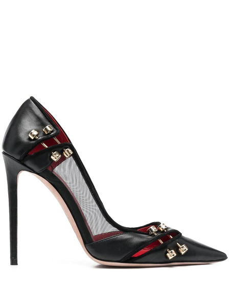  Hardot 110mm Bar-detail Pumps - Black 