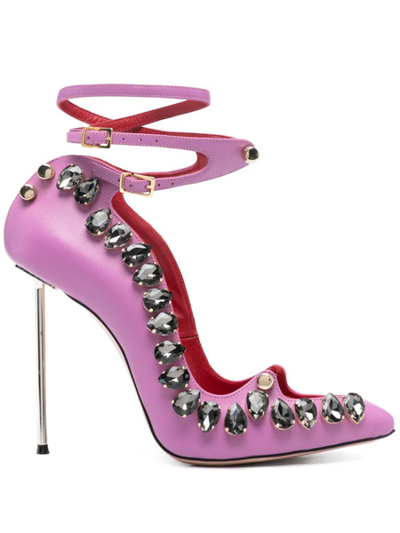  Hardot 110mm Harlot Diamond Pumps - Purple 