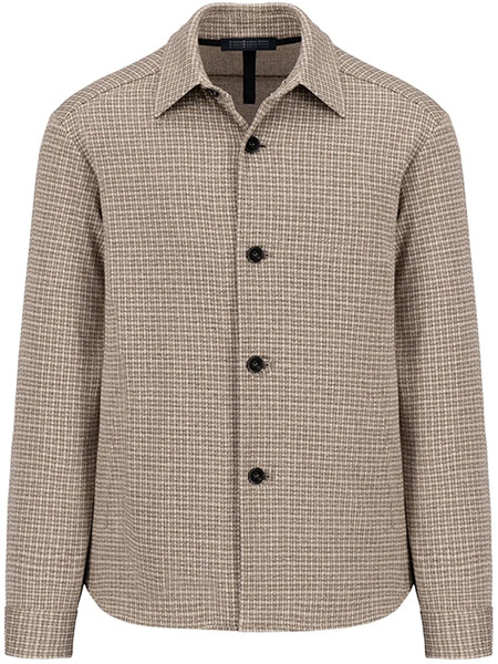  Harris Wharf London Checked Shirt Jacket - Neutrals 
