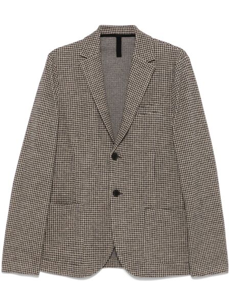  Harris Wharf London Houndstooth-pattern Blazer - Brown 