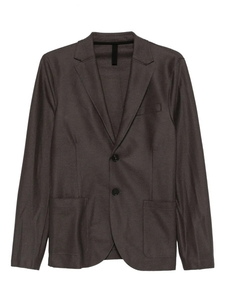  Harris Wharf London Single-breasted Virgin-wool Blazer - Brown 