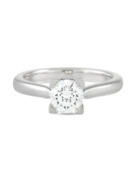  Harry Winston Platinum Engagement Diamond Ring - Silver 