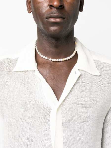  Hatton Labs Daisy Sterling Silver Pearl Necklace 