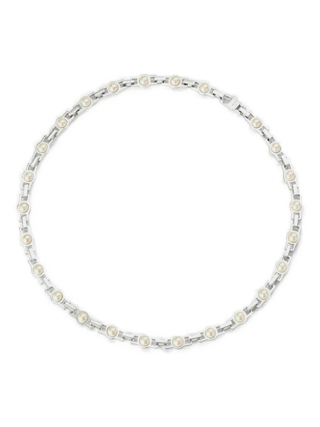  Hatton Labs Pearl-embellished Chain Necklace - Silver 