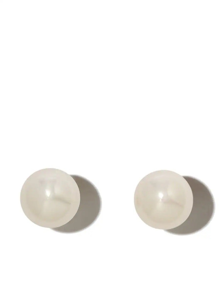  Hatton Labs Pearl Stud Earrings - Silver 