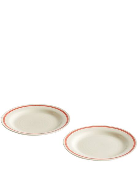  Hay Set Of Two Sobremesa Plates - White 