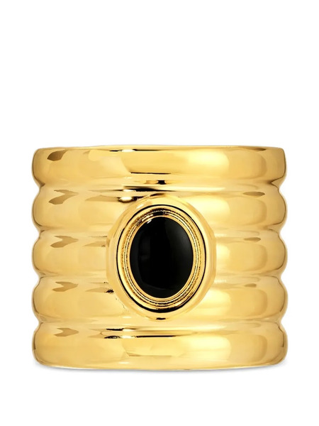  Heaven Mayhem Circular Stone Cuff Bracelet - Gold 