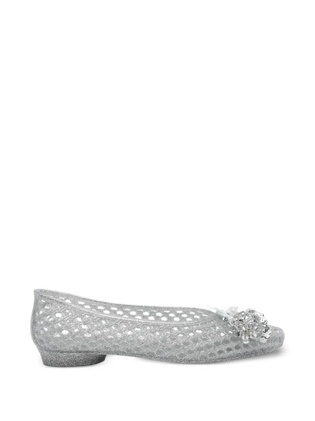  Heavenly Jelly Ballet Flats - White 