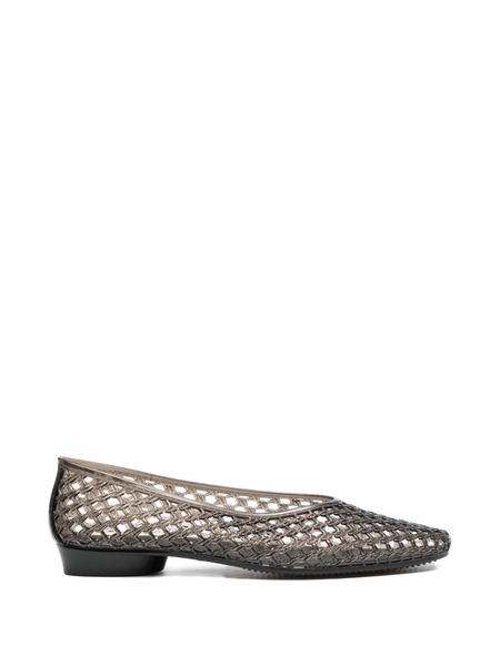  Heavenly Jelly Woven Ballet Flats - Black 