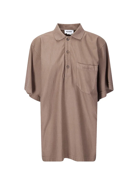  Hed Mayner Embroidered-logo Polo - Neutrals 