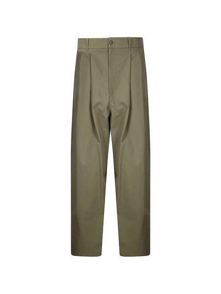  Hed Mayner Pleated Trousers - Green 