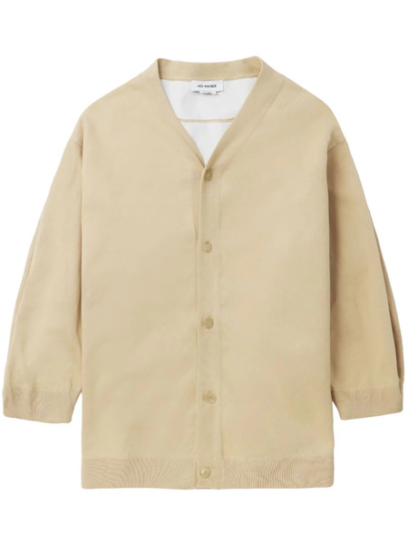  Hed Mayner V-neck Cotton Cardigan - Neutrals 