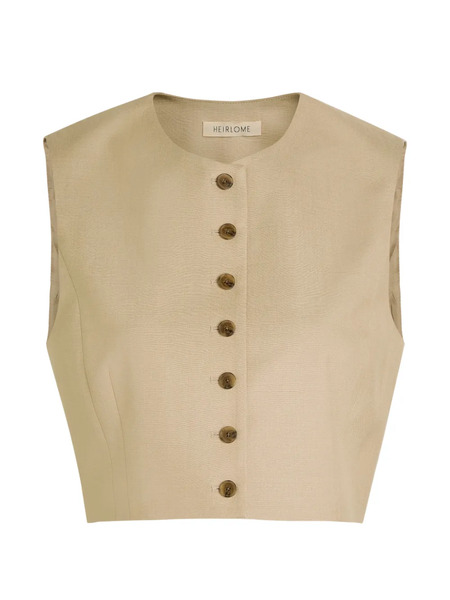  Heirlome Button-up Top - Neutrals 