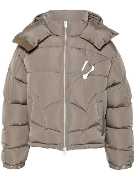  Heliot Emil Abstract Puffer Jacket - Green 