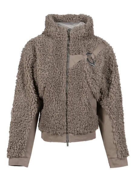  Heliot Emil Chiaroscuro Fleece Hooded Jacket - Brown 