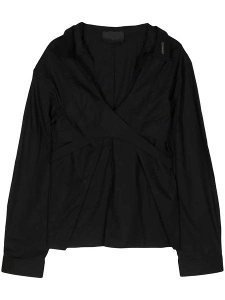  Heliot Emil Cross-strap Long-sleeve Top - Black 