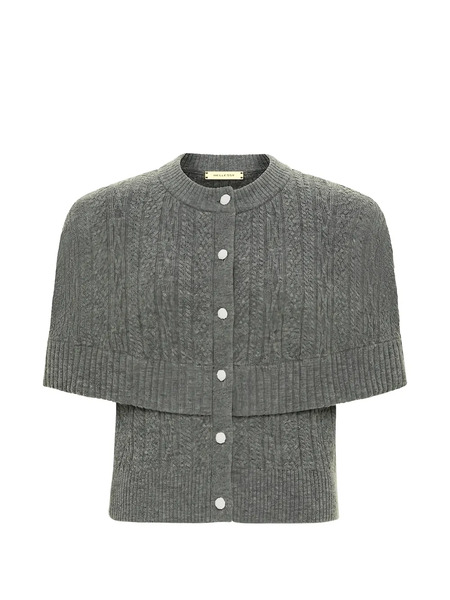  Hellessy Cable-knit Buttoned Cardigan - Grey 