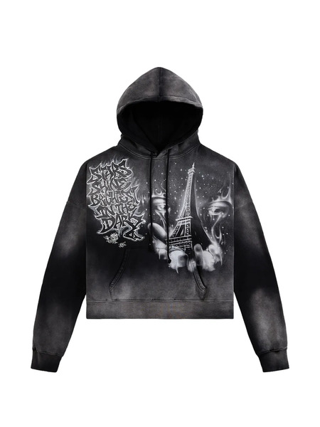  Hellstar Eiffel Tower Hoodie - Grey 