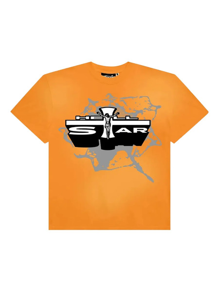  Hellstar Emblem T-shirt - Orange 