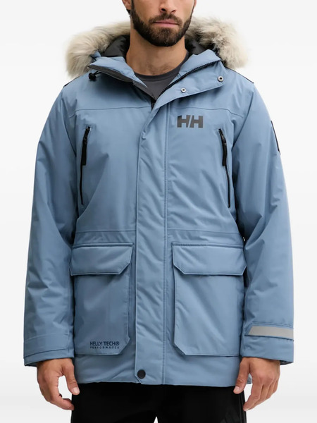  Helly Hansen Reine Hooded Parka Coat - Blue 