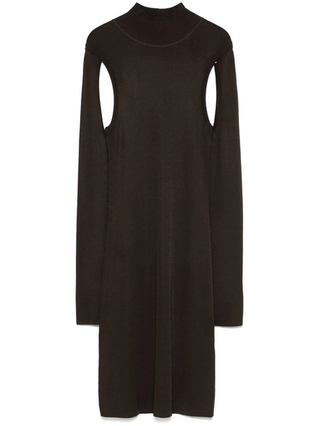  Helmut Lang Air Midi Dress - Brown 