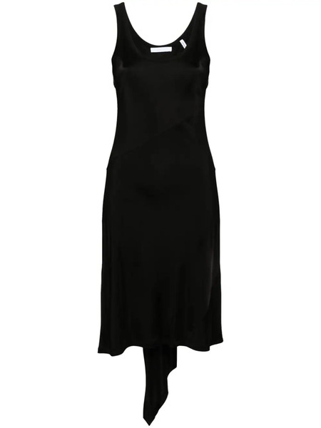  Helmut Lang Asymmetric-hem Midi Dress - Black 
